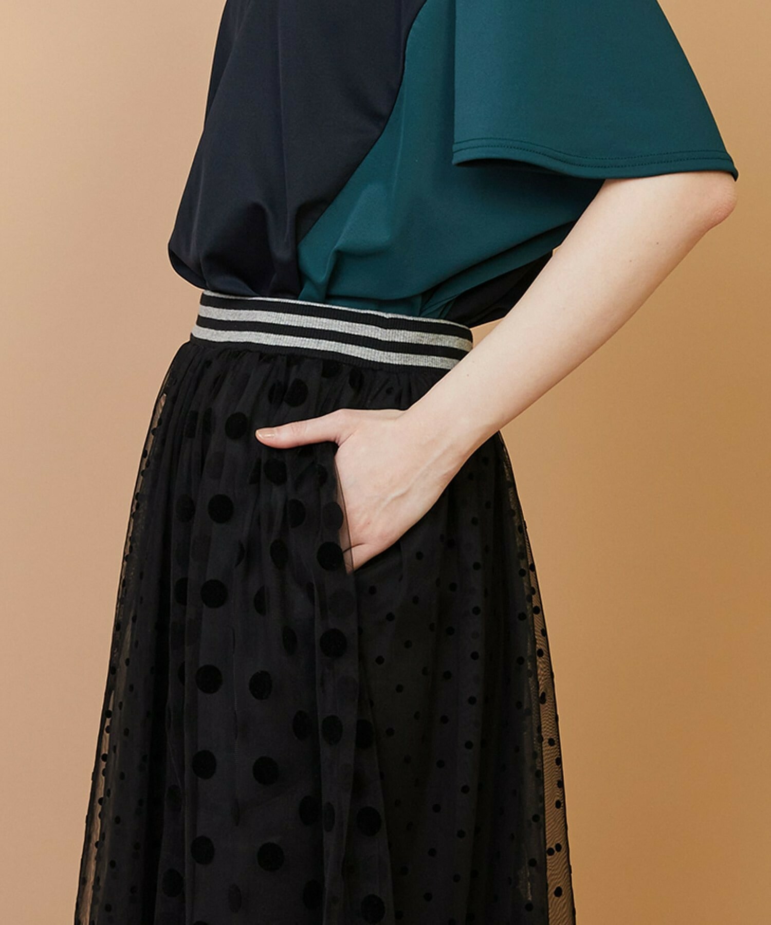 【FRAPBOIS】チュールスカート 詳細画像 ブラウン 4