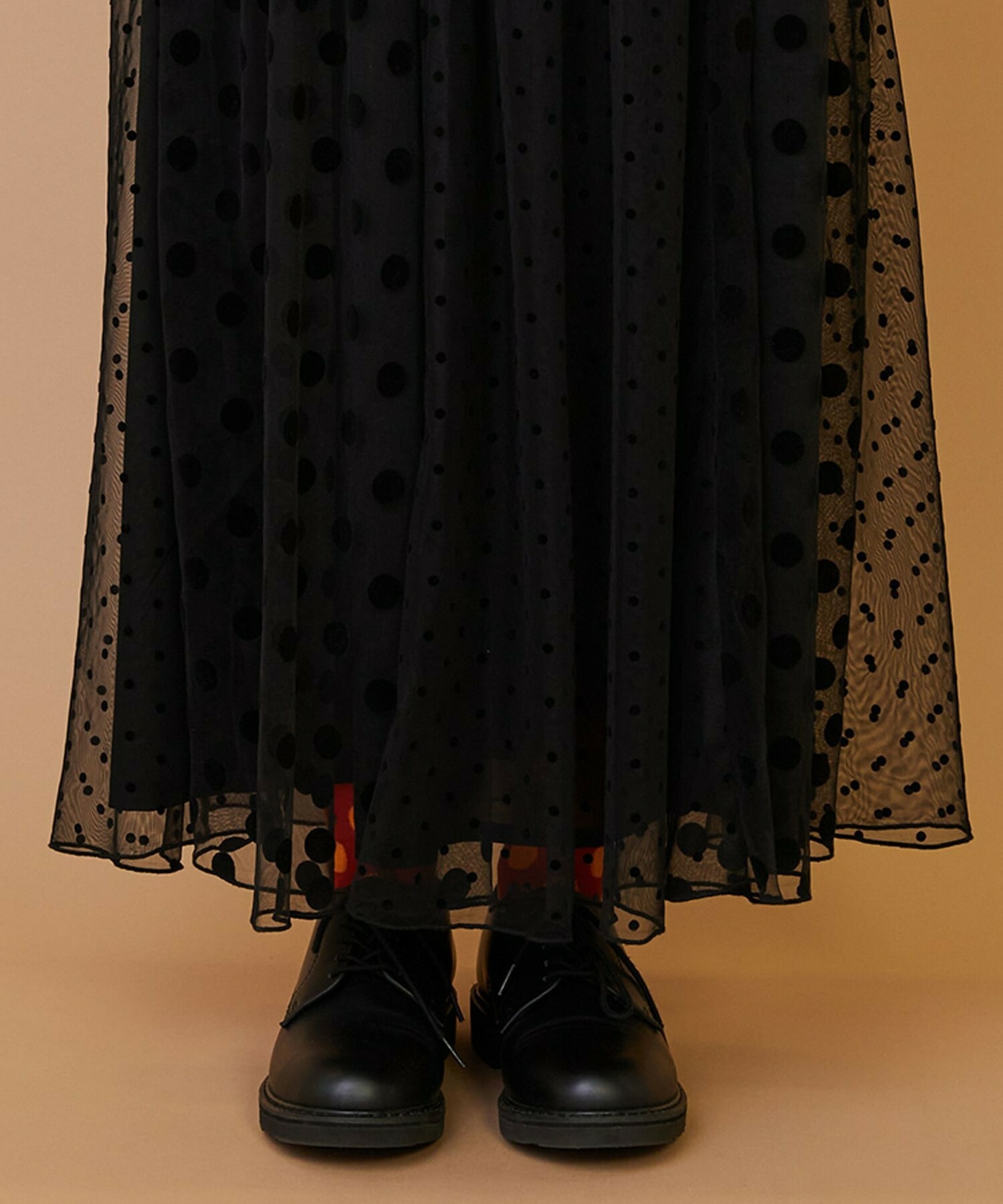 【FRAPBOIS】チュールスカート 詳細画像 ブラウン 5