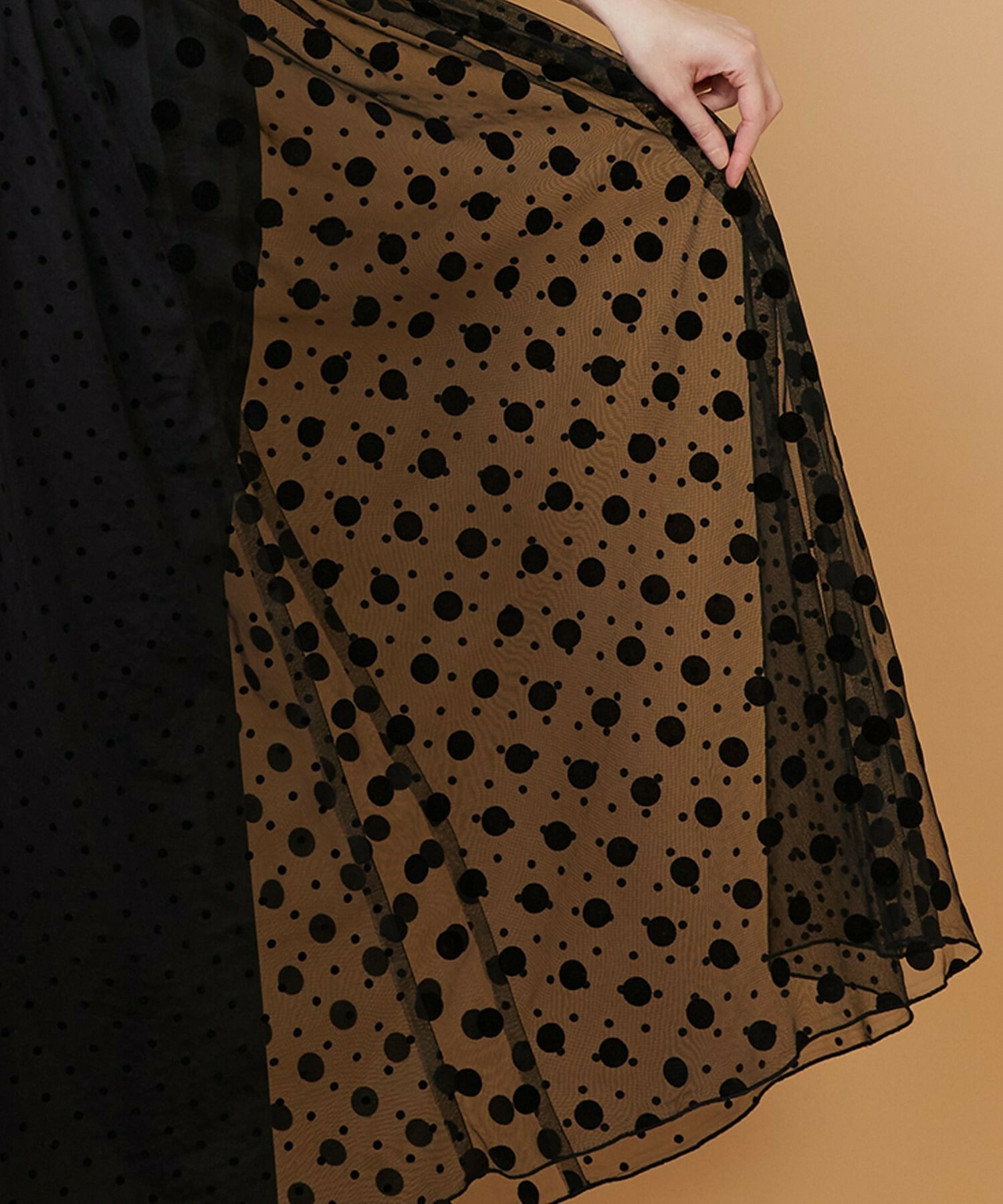 【FRAPBOIS】チュールスカート 詳細画像 ブラウン 7