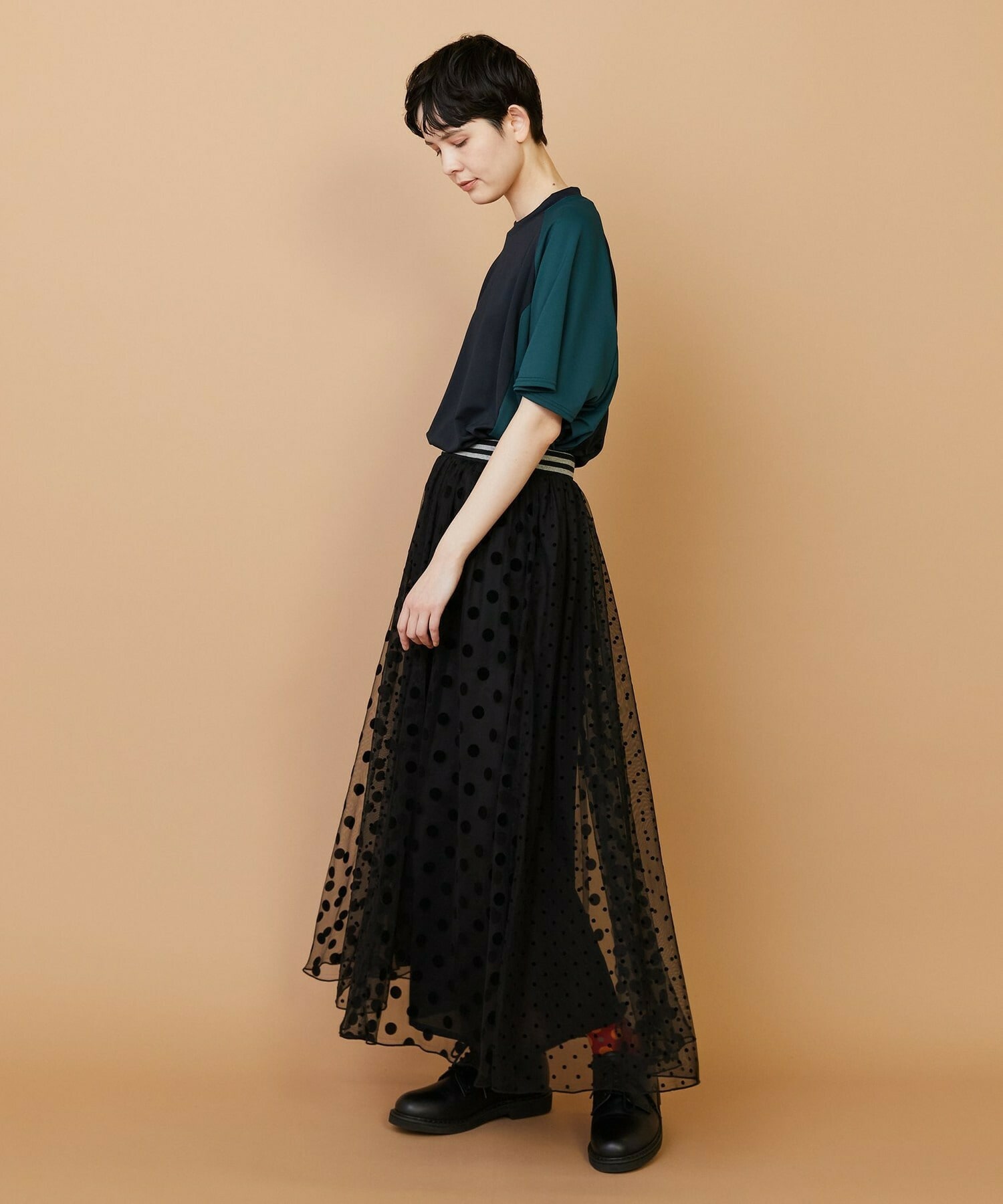 【FRAPBOIS】チュールスカート 詳細画像 ブラウン 9