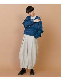 【FRAPBOIS】シアーフリル カーディガン 詳細画像 ブラック 7