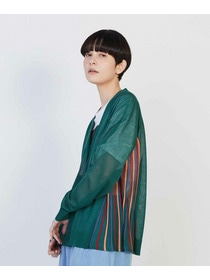 【FRAPBOIS】シアープリーツ カーディガン 詳細画像 ブラック 1