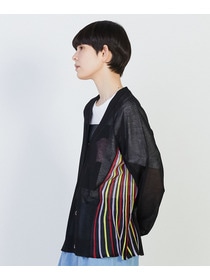 【FRAPBOIS】シアープリーツ カーディガン 詳細画像 ブラック 10