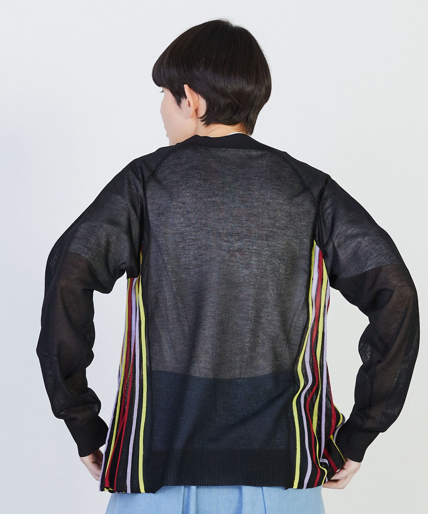 【FRAPBOIS】シアープリーツ カーディガン 詳細画像 ブラック 11