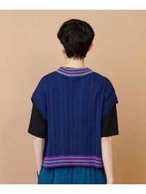 【FRAPBOIS】ラインケーブル ベスト 詳細画像 オフホワイト 2