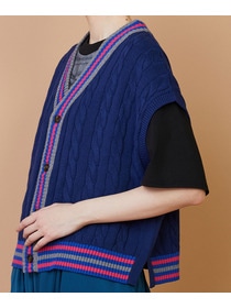 【FRAPBOIS】ラインケーブル ベスト 詳細画像 オフホワイト 4