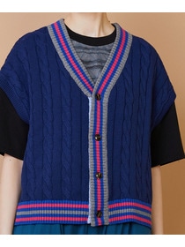 【FRAPBOIS】ラインケーブル ベスト 詳細画像 オフホワイト 5