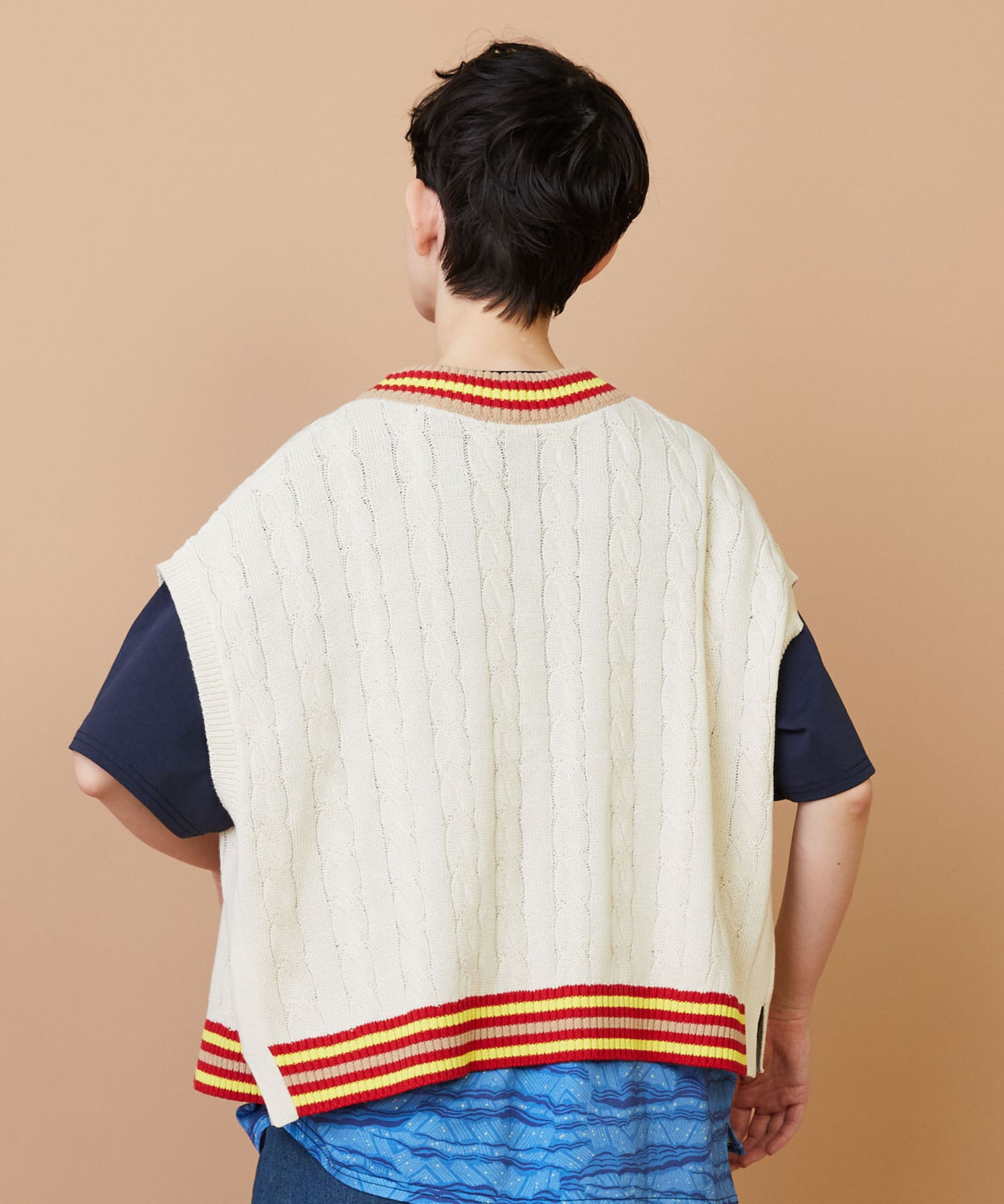 【FRAPBOIS】ラインケーブル ベスト 詳細画像 オフホワイト 10