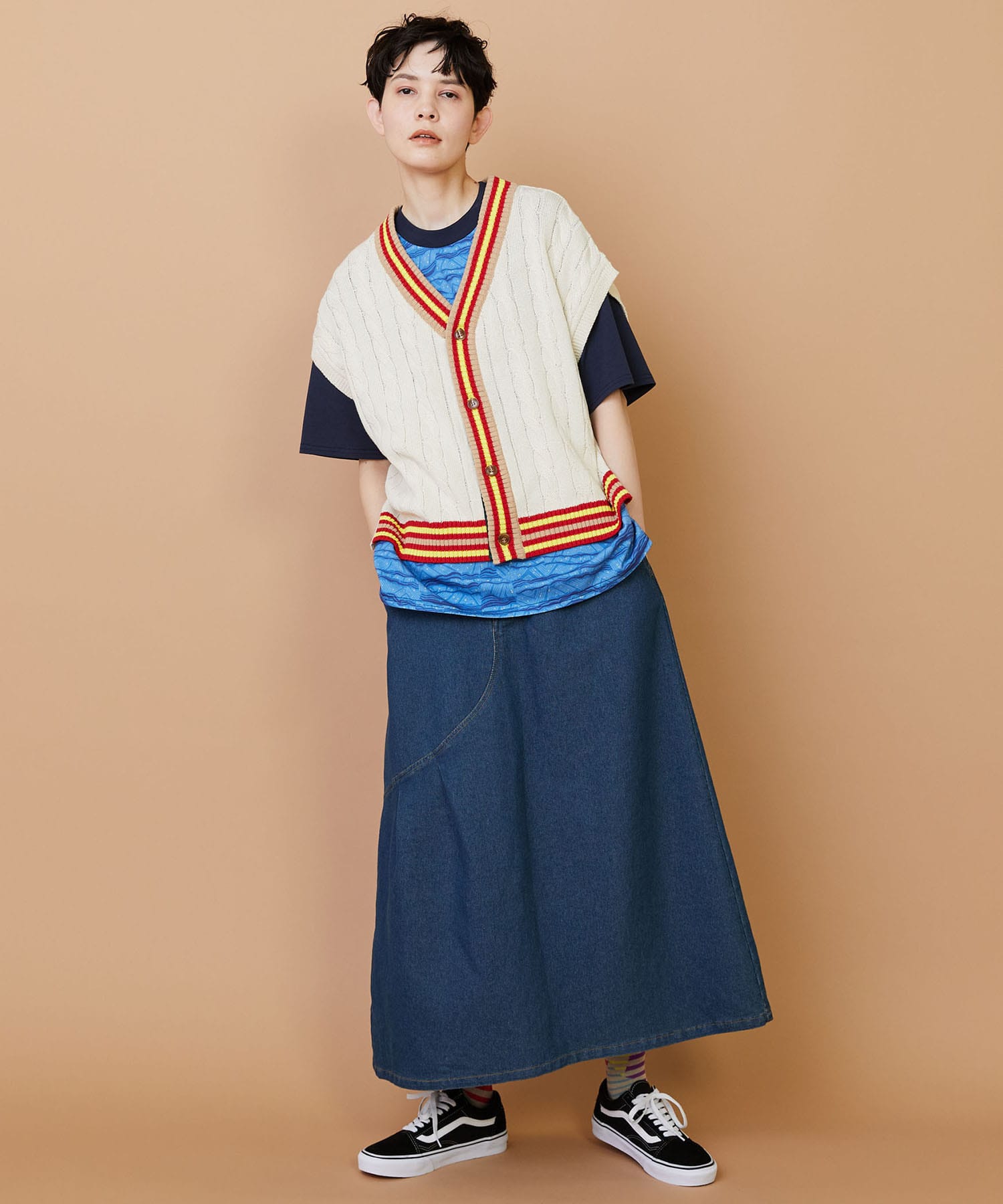 【FRAPBOIS】ラインケーブル ベスト 詳細画像 オフホワイト 12