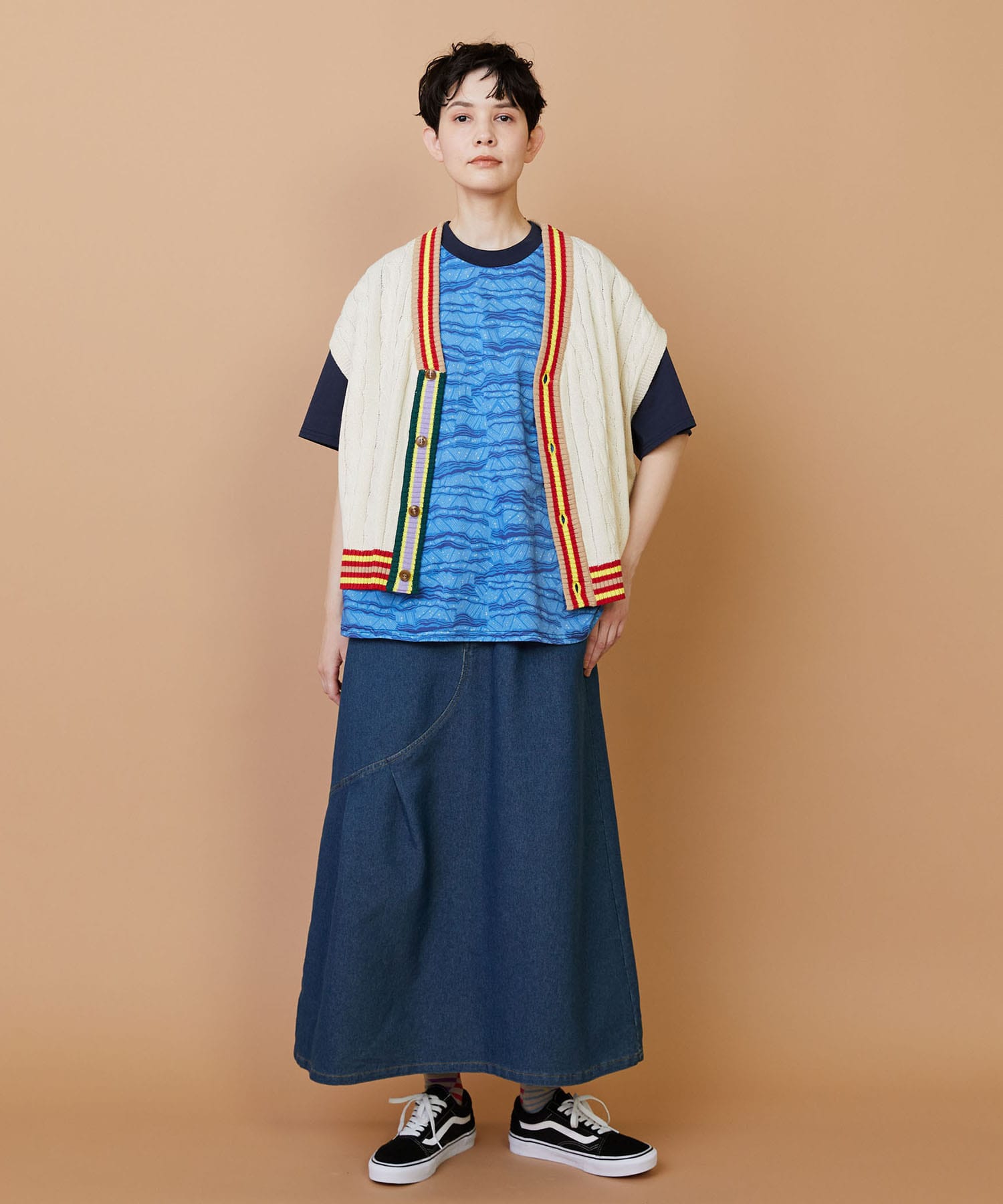 【FRAPBOIS】ラインケーブル ベスト 詳細画像 オフホワイト 13