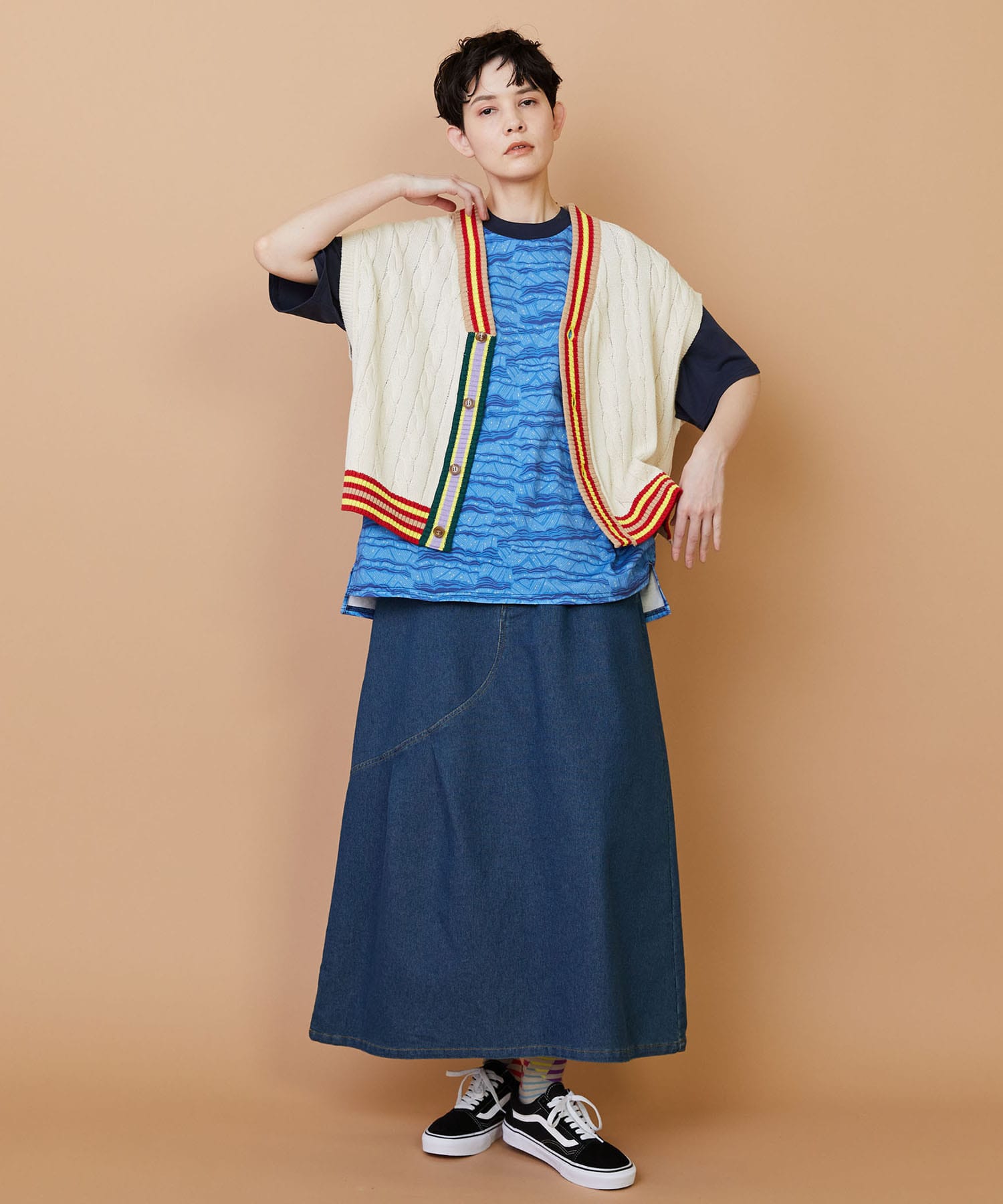 【FRAPBOIS】ラインケーブル ベスト 詳細画像 オフホワイト 14