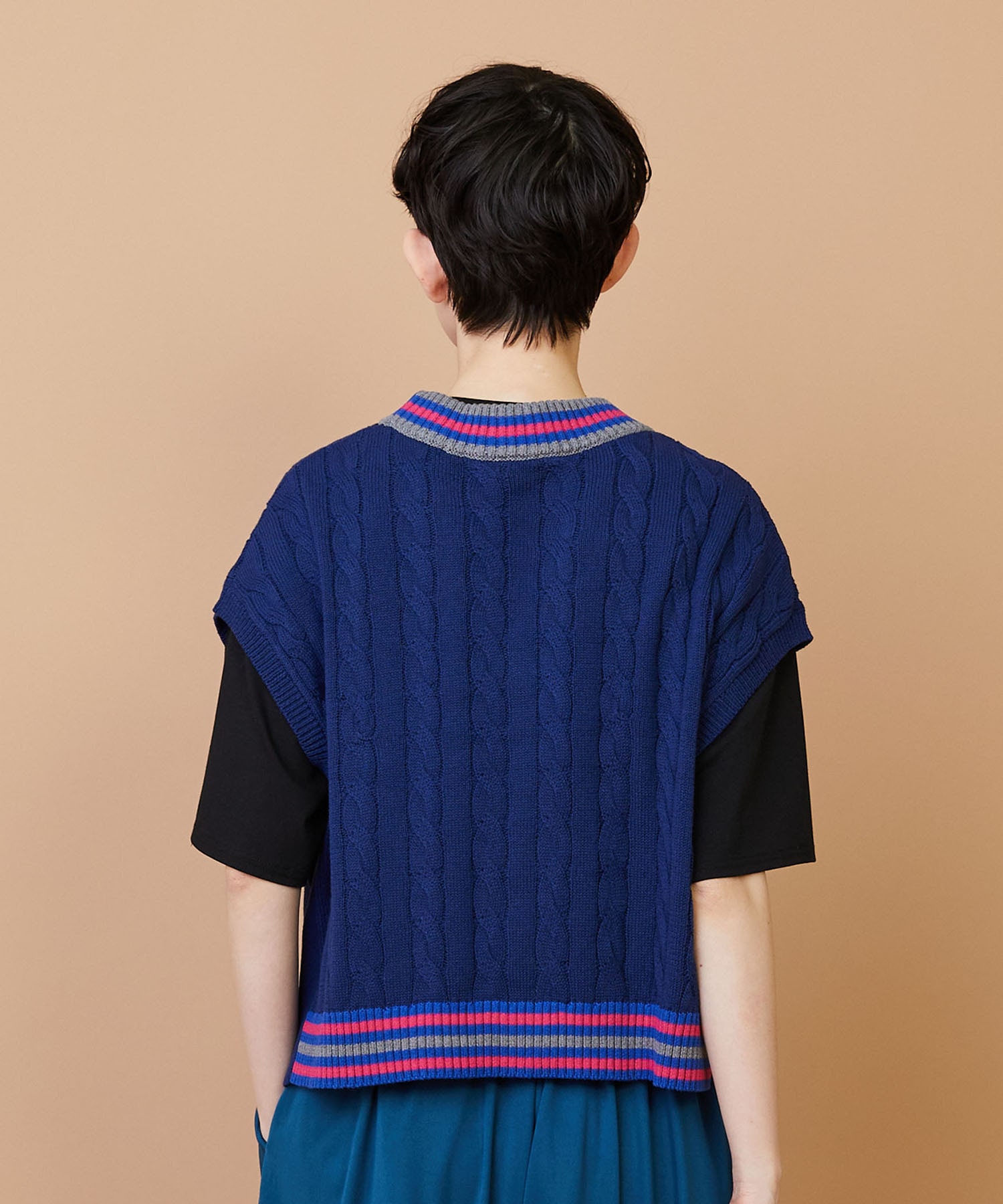 【FRAPBOIS】ラインケーブル ベスト 詳細画像 オフホワイト 2