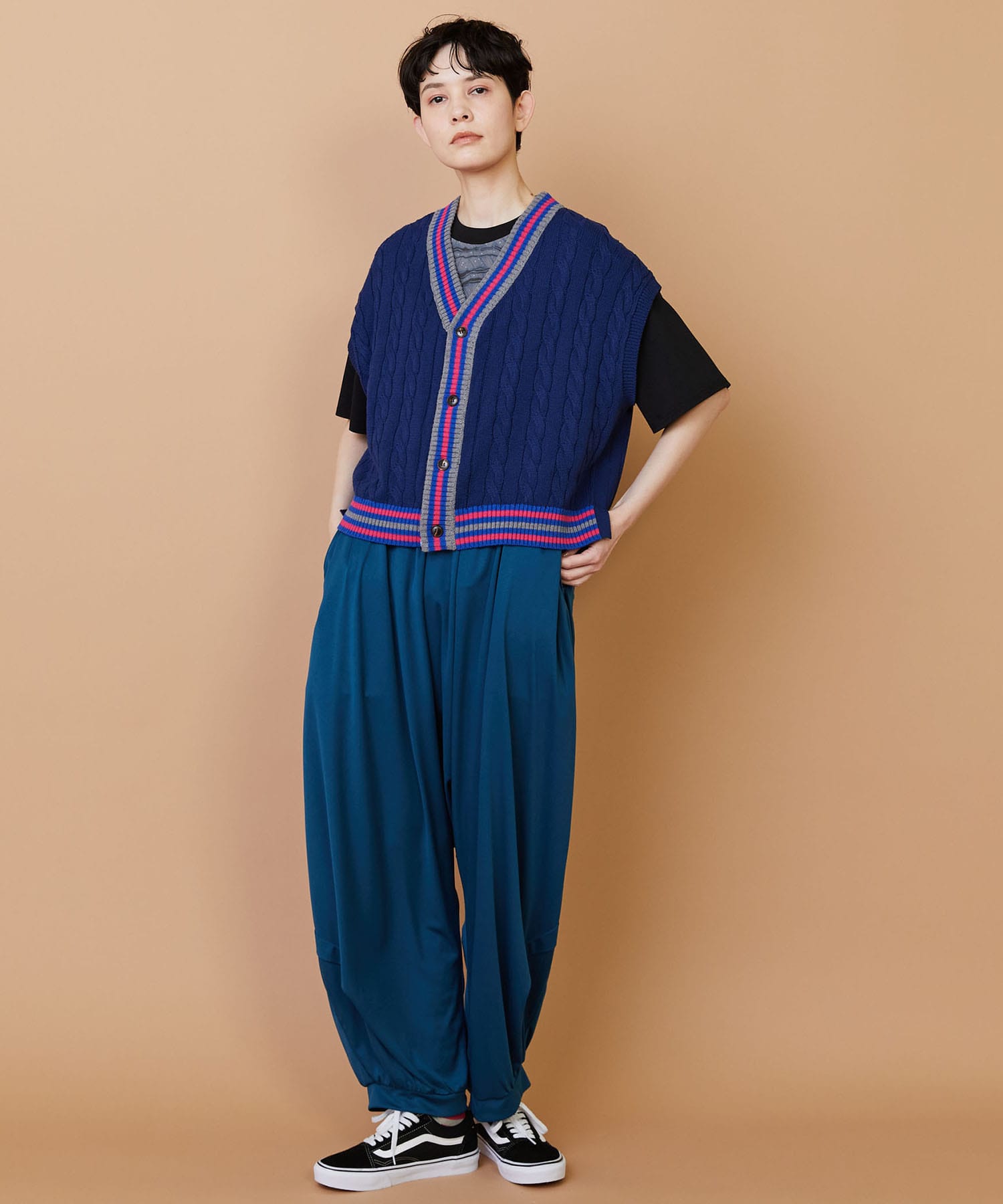 【FRAPBOIS】ラインケーブル ベスト 詳細画像 オフホワイト 7