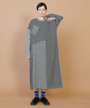 【FRAPBOIS】クワトロボーダー ワンピース 詳細画像 ブラック 1