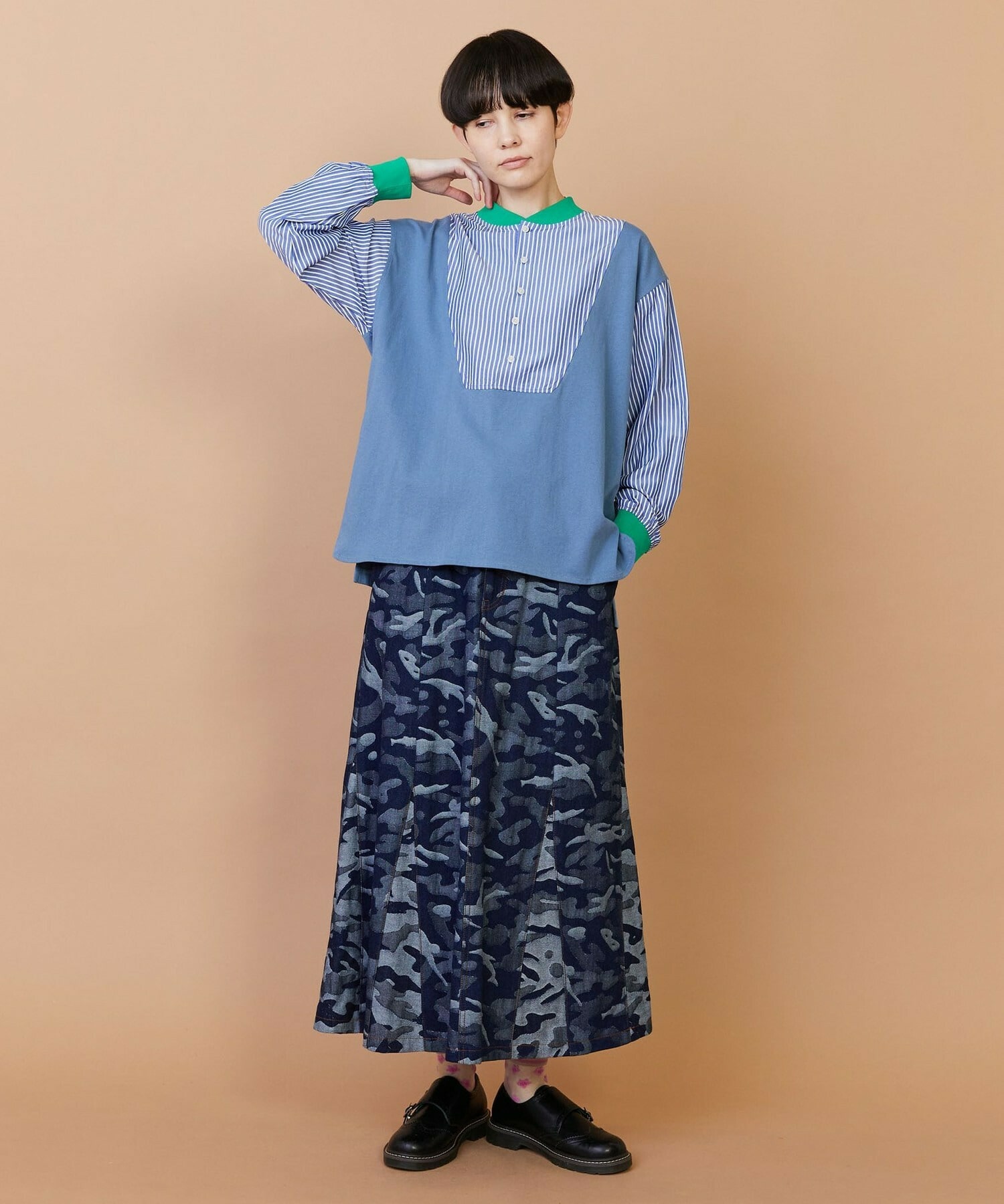 【FRAPBOIS】ストアンド カットソー 詳細画像 ブルー 13