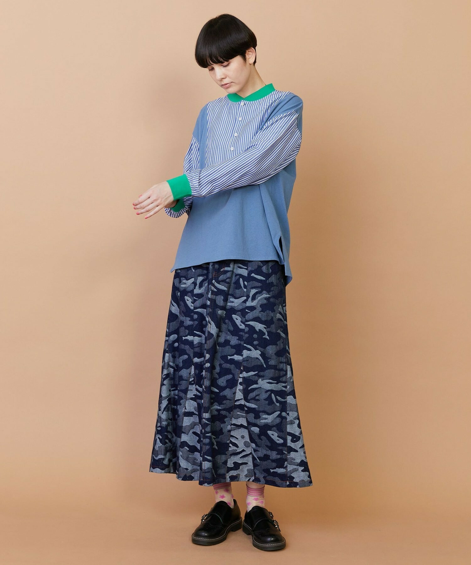 【FRAPBOIS】ストアンド カットソー 詳細画像 ブルー 14