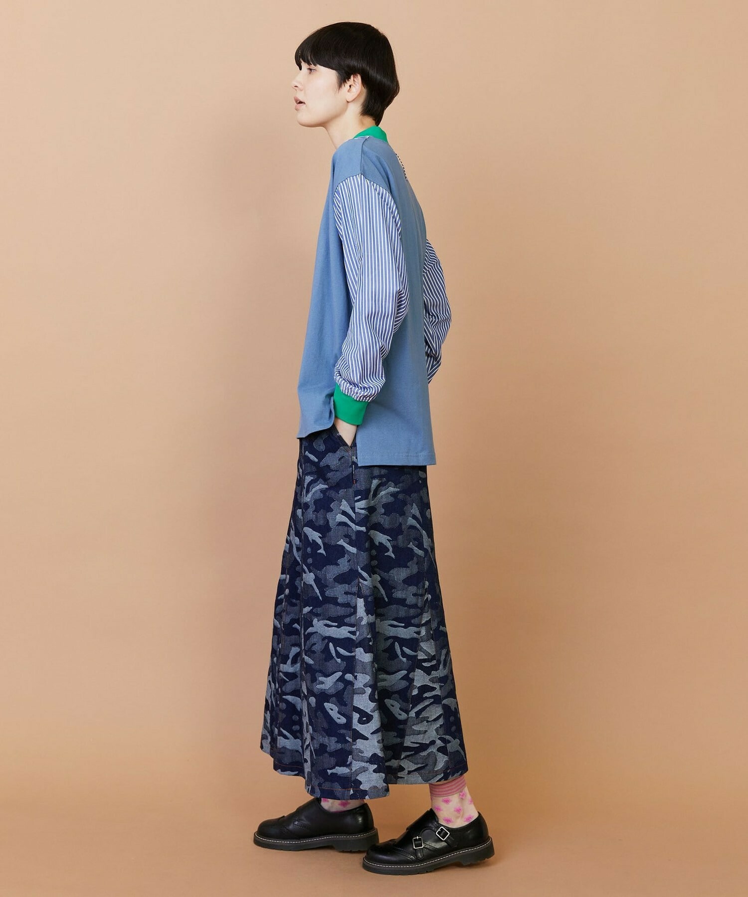 【FRAPBOIS】ストアンド カットソー 詳細画像 ブルー 15