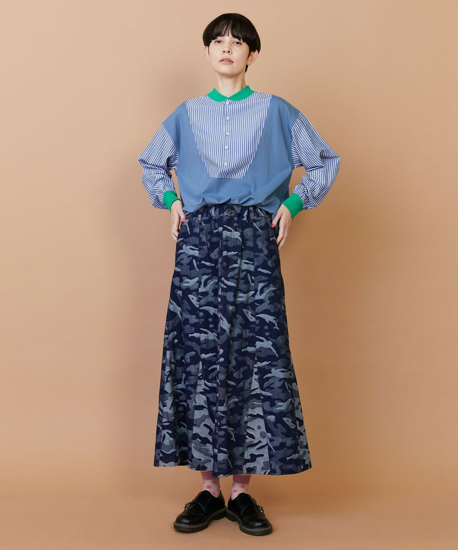 【FRAPBOIS】ストアンド カットソー 詳細画像 ブルー 16