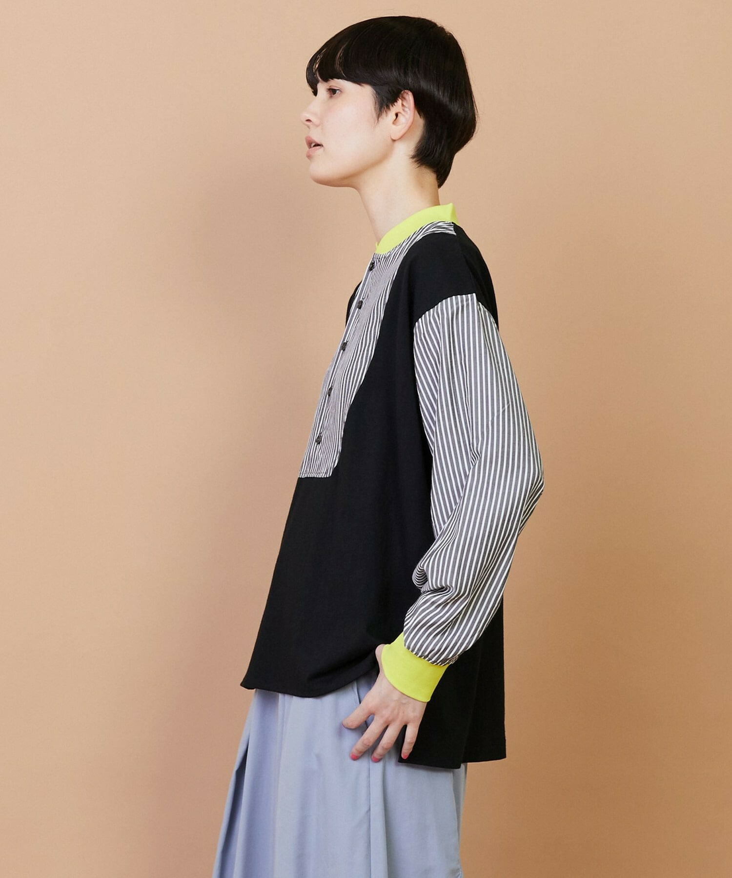 【FRAPBOIS】ストアンド カットソー 詳細画像 ブルー 2