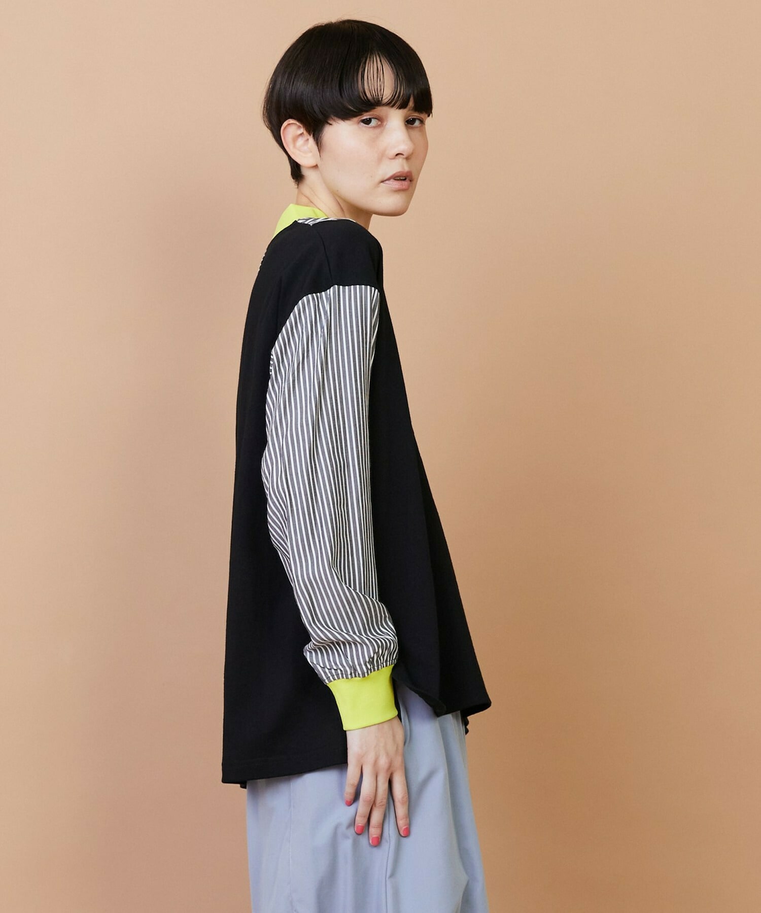 【FRAPBOIS】ストアンド カットソー 詳細画像 ブルー 3