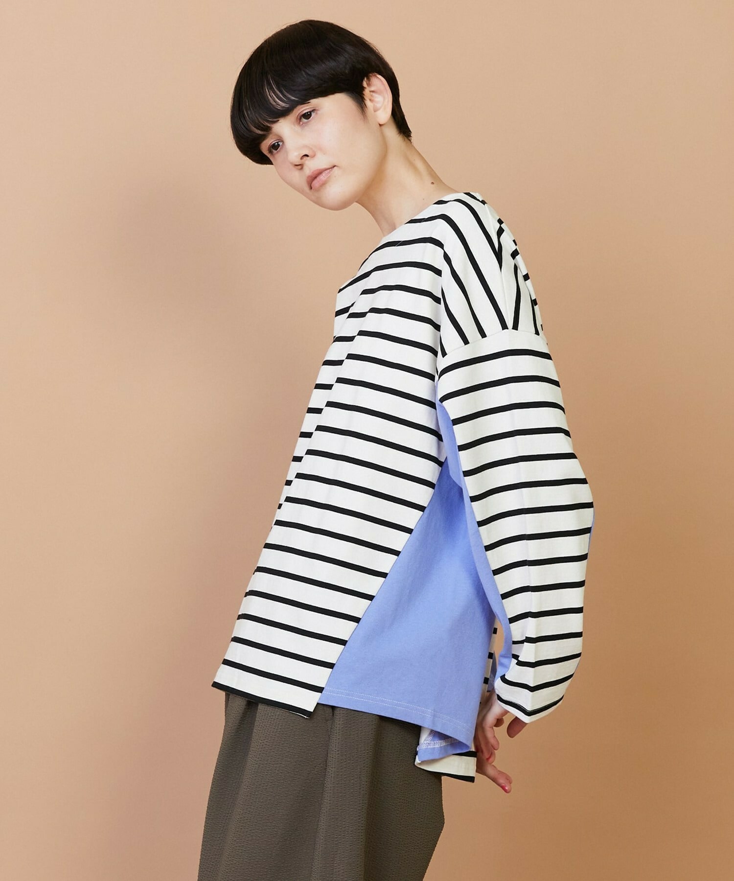 【FRAPBOIS】バスクボーダー カットソー 詳細画像 ピンク 1