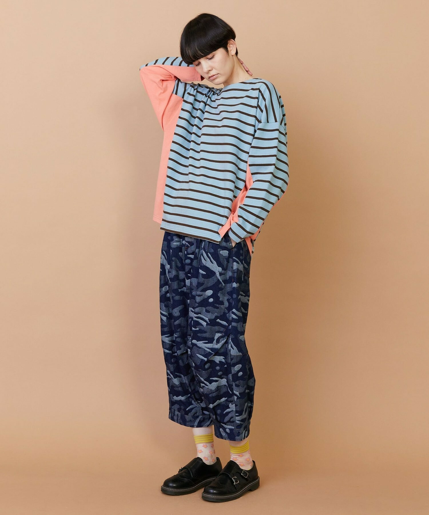 【FRAPBOIS】バスクボーダー カットソー 詳細画像 ピンク 11