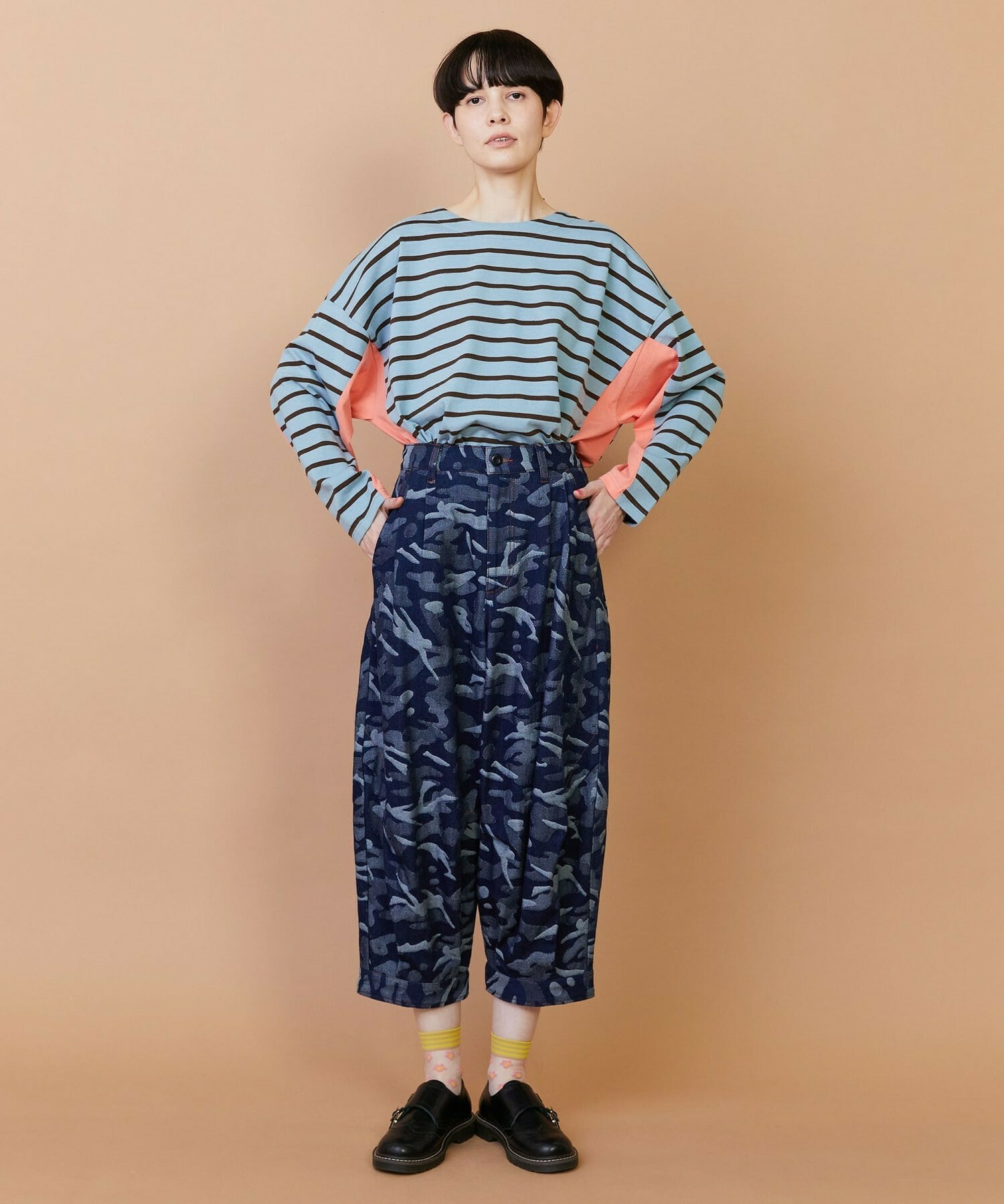 【FRAPBOIS】バスクボーダー カットソー 詳細画像 ピンク 14