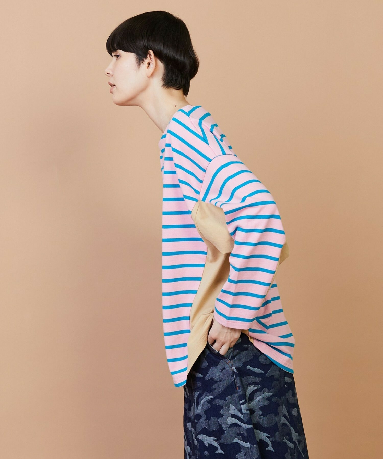 【FRAPBOIS】バスクボーダー カットソー 詳細画像 ピンク 21