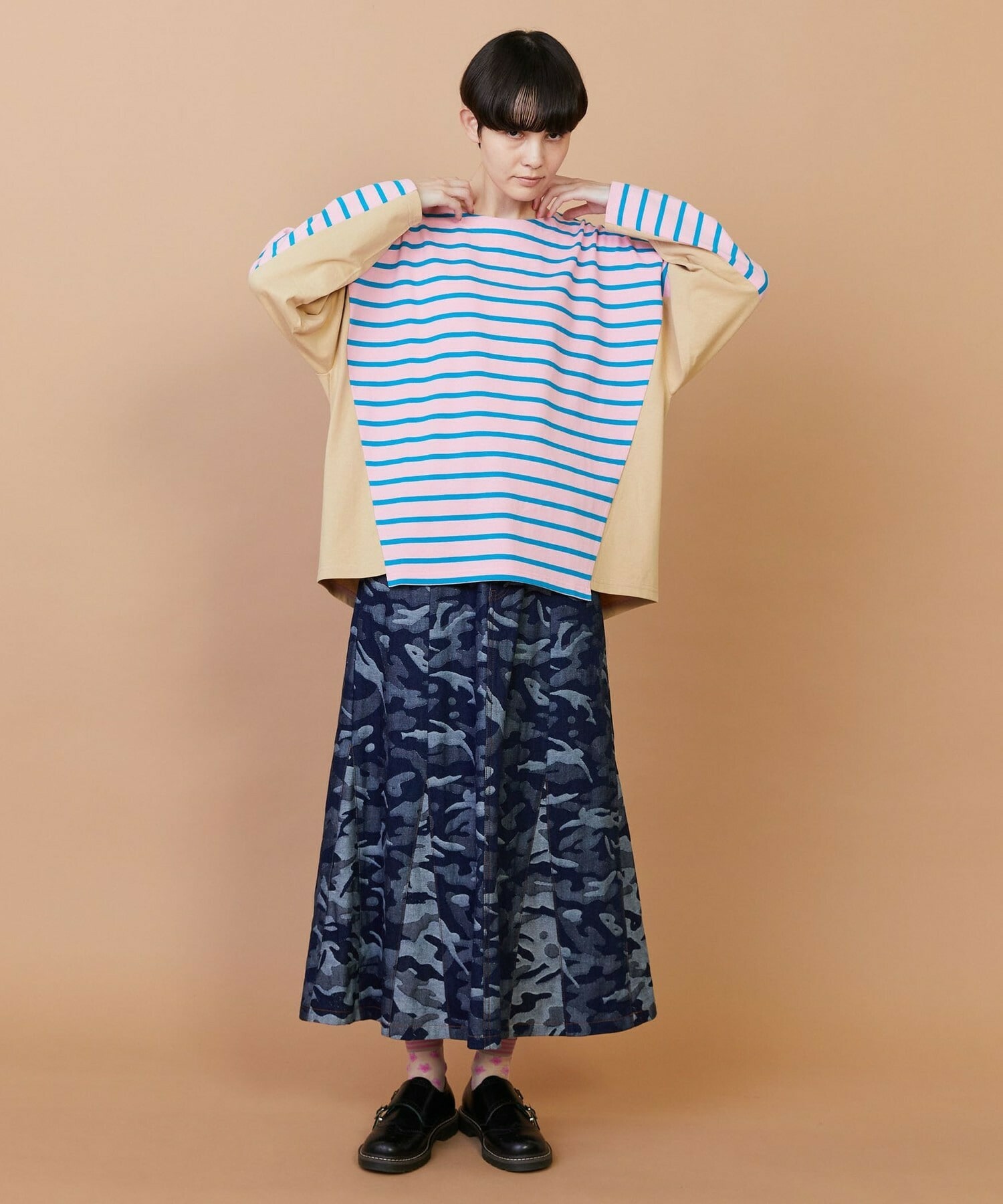 【FRAPBOIS】バスクボーダー カットソー 詳細画像 ピンク 24