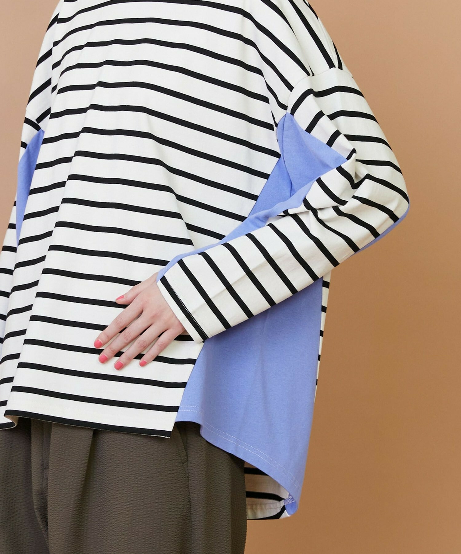 【FRAPBOIS】バスクボーダー カットソー 詳細画像 ピンク 3