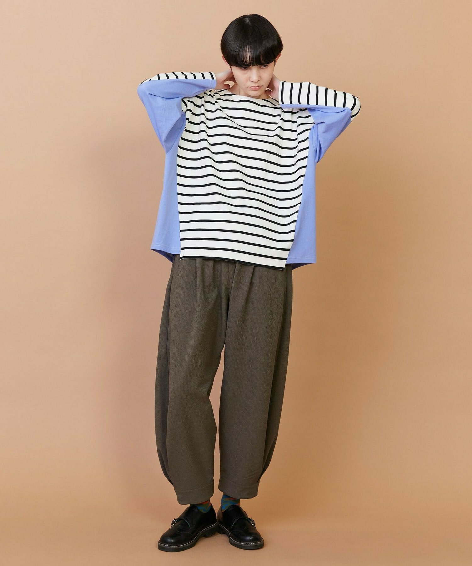 【FRAPBOIS】バスクボーダー カットソー 詳細画像 ピンク 5