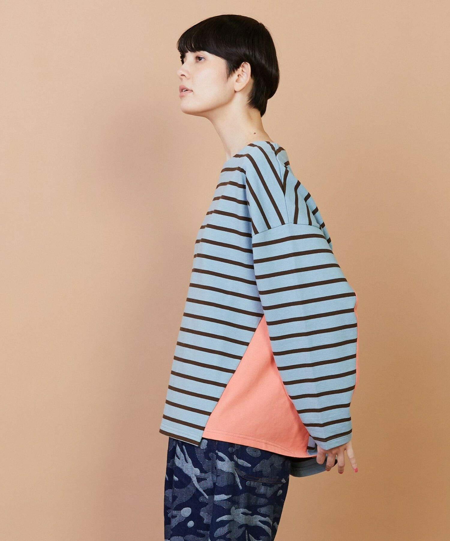 【FRAPBOIS】バスクボーダー カットソー 詳細画像 ピンク 8