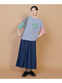 【FRAPBOIS】クワトロボーダー カットソー 詳細画像 ブラック 11