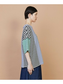 【FRAPBOIS】クワトロボーダー カットソー 詳細画像 ブラック 3