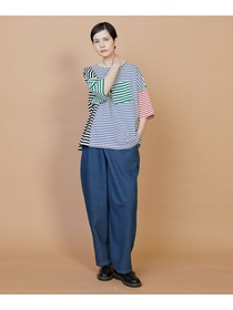 【FRAPBOIS】クワトロボーダー カットソー 詳細画像 ブラック 8