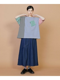 【FRAPBOIS】クワトロボーダー カットソー 詳細画像 ブラック 9