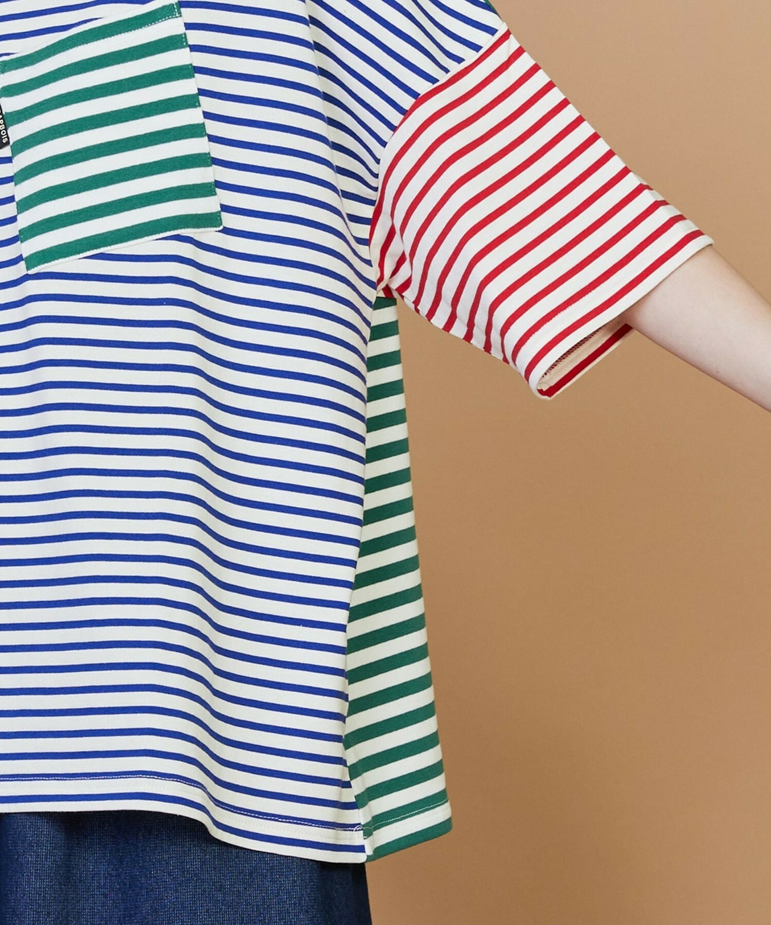 【FRAPBOIS】クワトロボーダー カットソー 詳細画像 ブラック 4