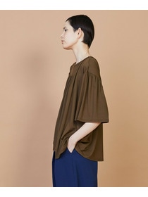 【FRAPBOIS】パネルギャザー カットソー 詳細画像 ブラック 1