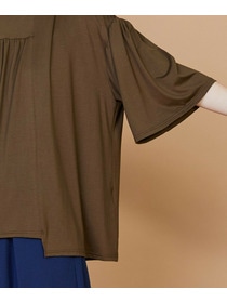 【FRAPBOIS】パネルギャザー カットソー 詳細画像 ブラック 4