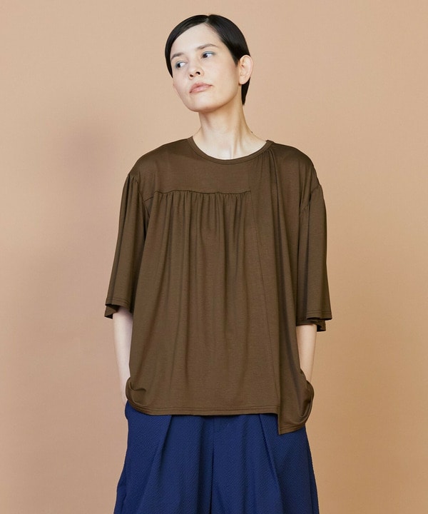 【FRAPBOIS】パネルギャザー カットソー