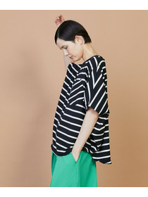 【FRAPBOIS】サークルボーダー カットソー 詳細画像 ブラック 14