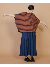 【FRAPBOIS】サークルボーダー カットソー 詳細画像 ブラック 7