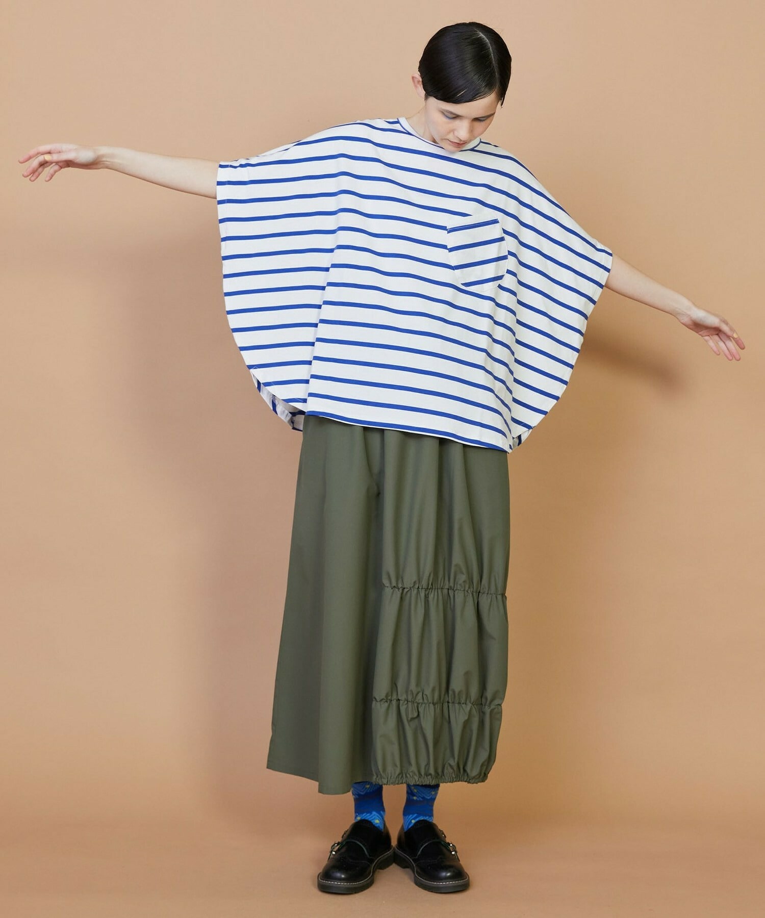 【FRAPBOIS】サークルボーダー カットソー 詳細画像 ブラック 10