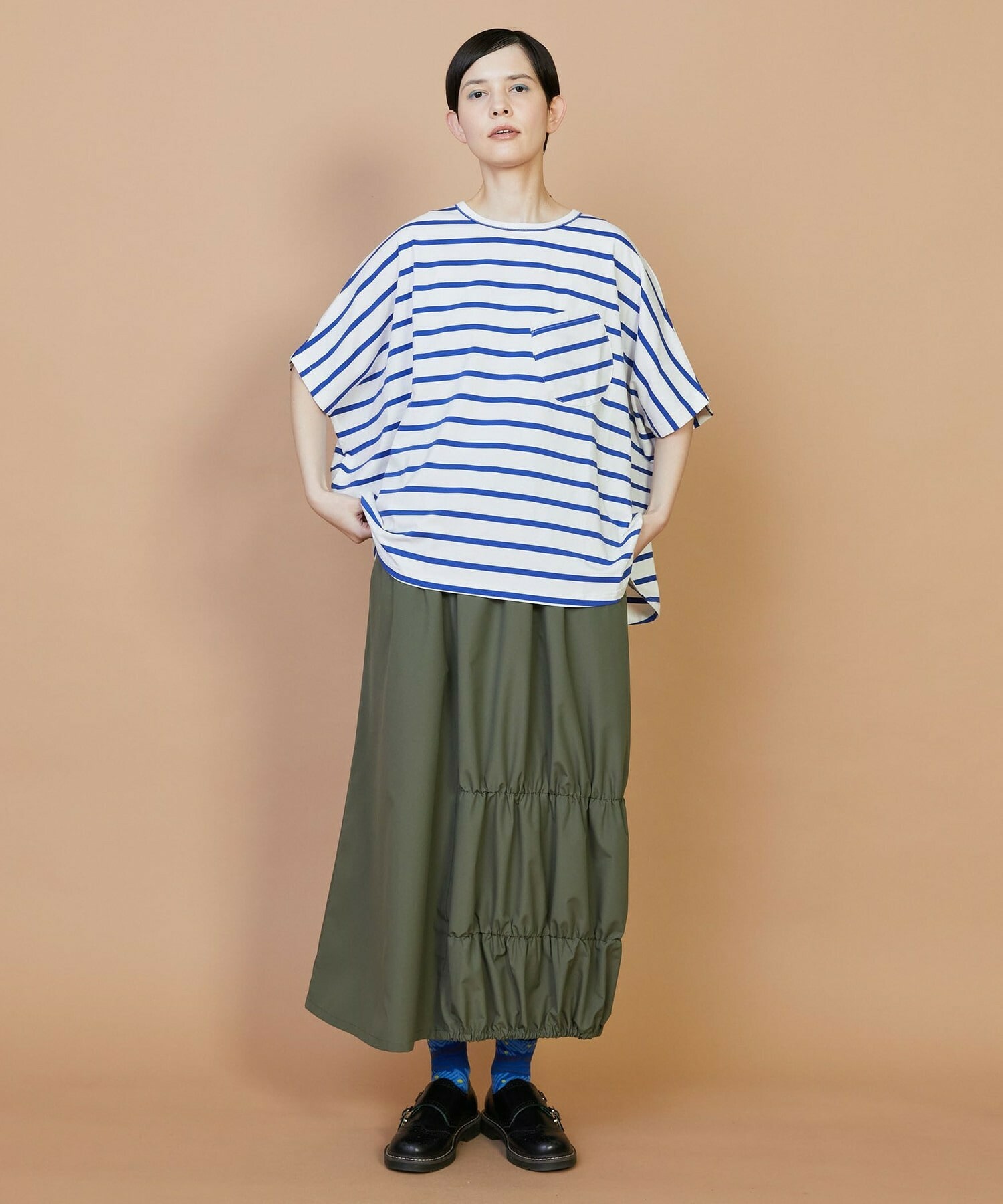 【FRAPBOIS】サークルボーダー カットソー 詳細画像 ブラック 11