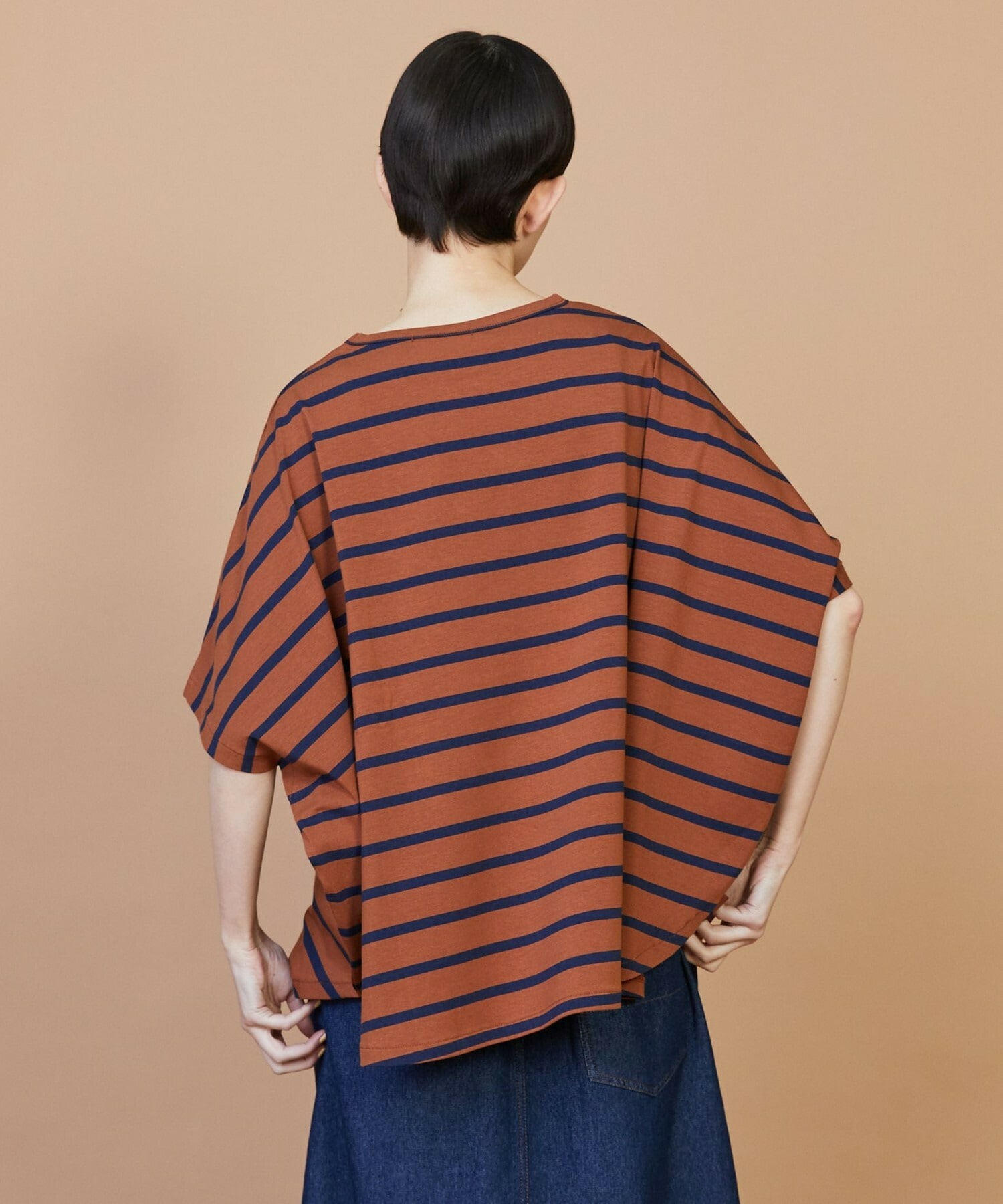 【FRAPBOIS】サークルボーダー カットソー 詳細画像 ブラック 2