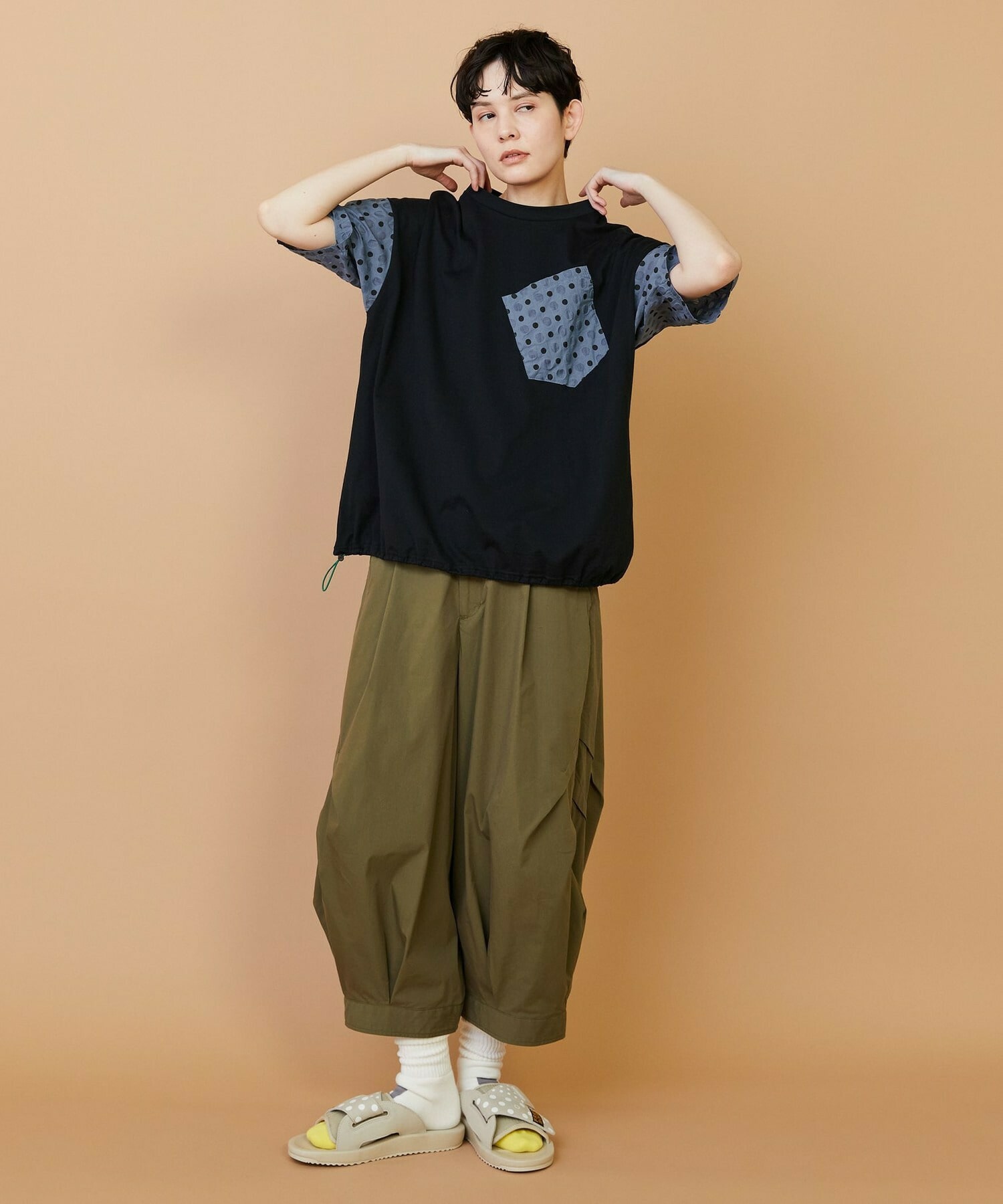 【FRAPBOIS】エンボスドットT 詳細画像 グレー 13