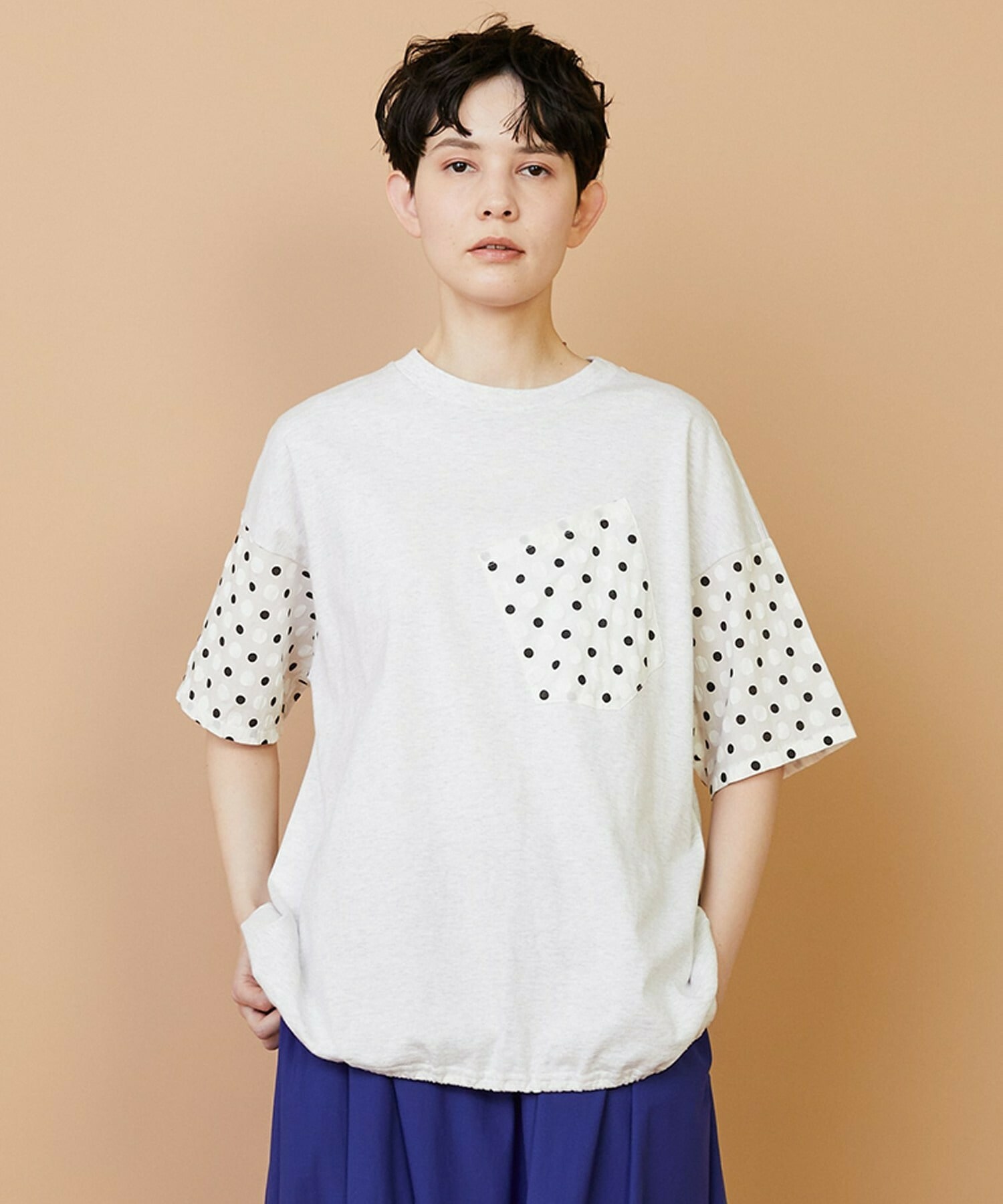 【FRAPBOIS】エンボスドットT 詳細画像 グレー 1