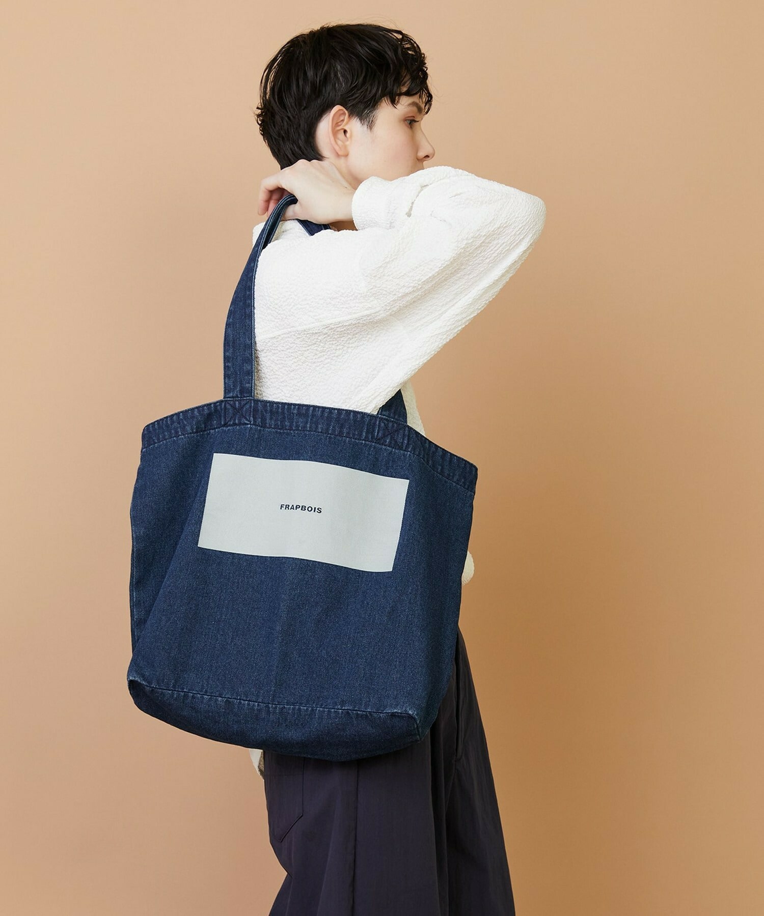 【FRAPBOIS】デニムロゴBAG 詳細画像 ブルー 18