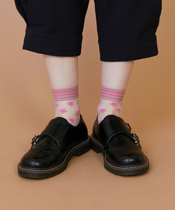 スルーサクラソックス 詳細画像 ピンク 1