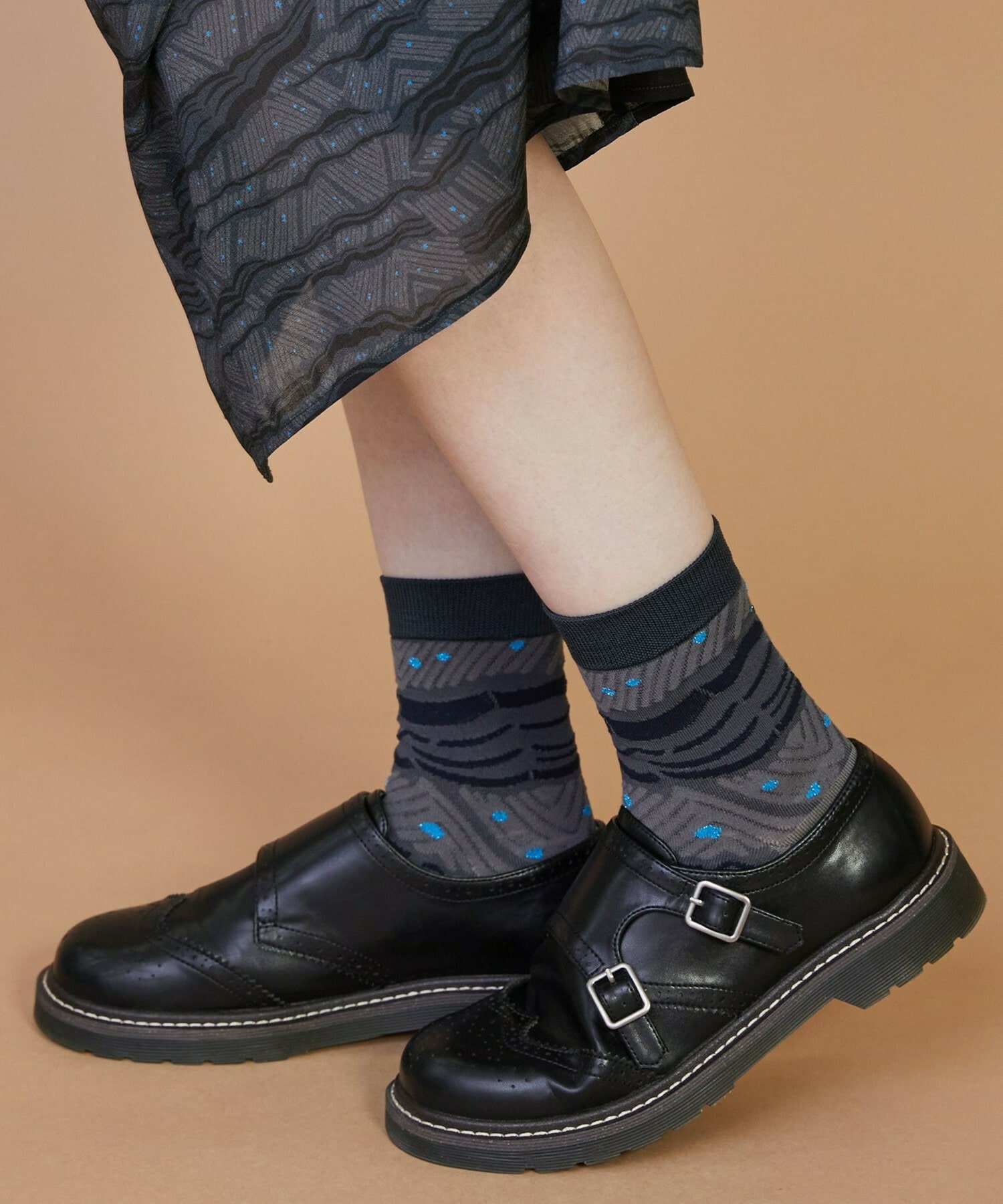 【FRAPBOIS】サンディーウェーブソックス 詳細画像 ブラック 9